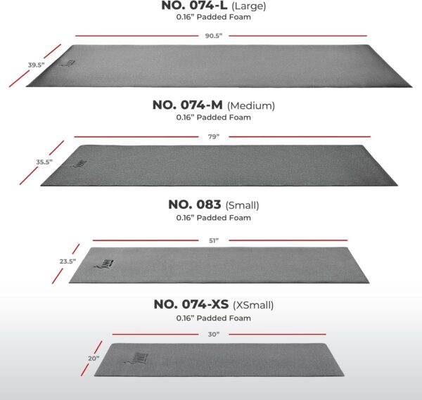 Sunny Health & Fitness Non-Slip Home Gym Mat – Workout Floor Protection Foam Pad for Treadmill, Bike, Elliptical, Yoga and Exercise Equipment – Available in Multiple Size Options