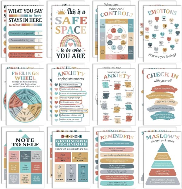 Fumete 24 Pcs Mini Mental Health Notepads Bulk Positive Affirmation Notebooks Inspirational Quote Memo Pads Motivational Encouragement Notepads for Women Men Mental Health Awareness Gifts