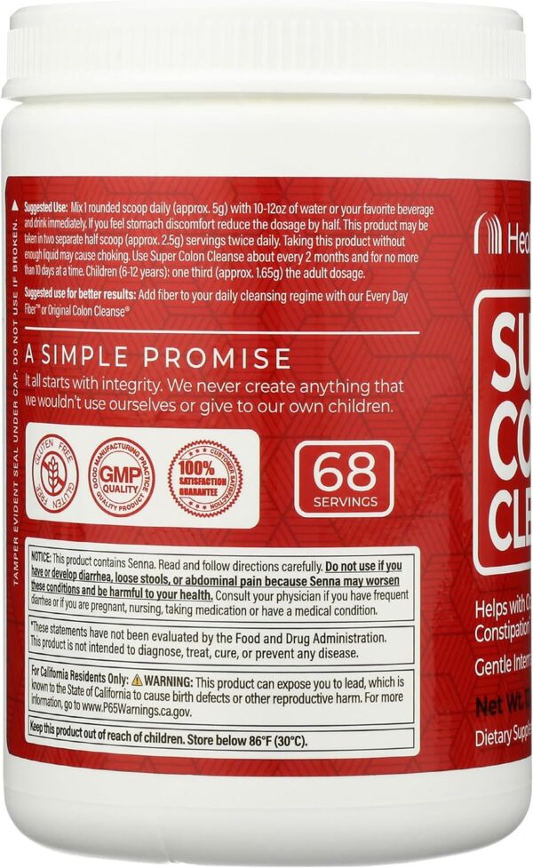Health Plus Super Colon Cleanse - 10-Day Cleanse - Detox, Gluten Free, Dairy Free, Natural Herbal Ingredients (More than 1 Cleanse, 12 Ounces)