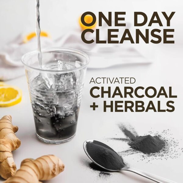 Lemon Detox with Volcanic Charcoal with Ginger and Dandelion Extract, 4 servings