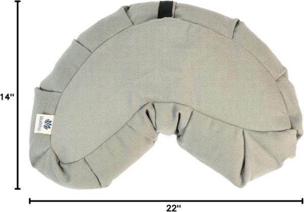 Blue Lotus Crescent Meditation Cushion