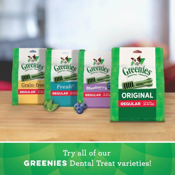 Greenies Weight Management Petite Natural Dog Dental Care Chews Weight Control Dog Treats, 27 oz. Pack (45 Treats)