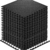Exercise Mats Puzzle Foam Mats Gym Flooring Mat Cover 20 SQ.FT Interlocking Foam Mats with EVA Foam Floor Tiles for Home Gym Equipment Workouts (20pcs Black Exercise Mats)