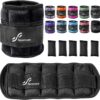 Sportneer Adjustable Ankle Weights 1 Pair 2 4 6 8 10 Lbs Leg Weight Straps for Women Men, Weighted Ankle Weights Set for Gym,Fitness, Workout,Walking, Jogging,1-5 lbs Each Ankle, 1 Pair 2-10 lbs