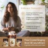 Tibetan Singing Bowl Set – Authentic Hand-Tuned Sound Bowl for Meditation – Complete Meditation Bowl Kit with Cushion, Mallet, Box & Guide – Perfect Tibetan Bell for Yoga, Relaxation, & Sound Healing