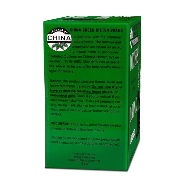Uncle Lee's Tea Body Slim Dieter Tea, Caffeine Free Chinese Herbal Tea with Senna Leaves and Natural Lemon Flavor, Keep Your Diet on Track for a Healthy Weight, 30 Tea Bags Per Box