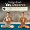 Gorilla Mats Premium Large Yoga Mat – 7' x 5' x 8mm Extra Thick & Ultra Comfortable, Non-Slip Barefoot Exercise Mat – Works Great on Any Floor for Stretching, Cardio or Home Workouts