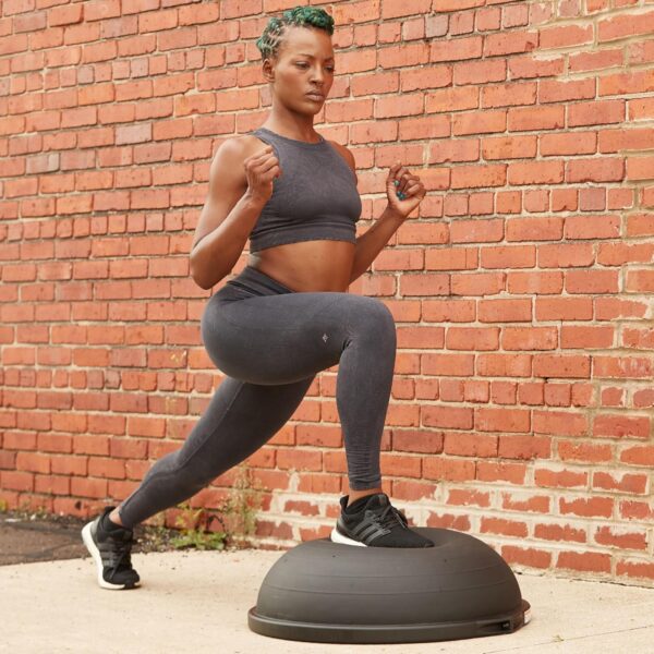 Bosu Pro Multi Functional Home Gym Full Body Balance Strength Trainer Ball Equipment with Guided Workouts and Pump