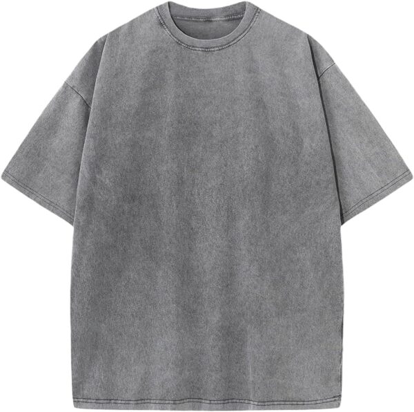 3 Pcs Oversized T-Shirts Heavy Cotton Washed Summer Vintage Tee Loose Fit Short Sleeve Casual Shirts for Men Women