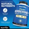 Nutrivein Premium Berberine HCL 1200mg Plus Organic Ceylon Cinnamon - 120 Capsules - Supports Immune System, Weight Management - Berberine HCI Supplement