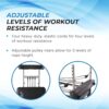 AeroPilates Reformer Home Workout Equipment, Pilates Machine w/Resistance