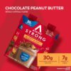 Atkins Strong High Protein Shake, Chocolate Peanut Butter, 30g Protein, 7g Prebiotic Fiber, Muscle & Gut Health Support Complex, 12 Count