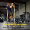 Versatile Power Rack with Cable Pulley System, Power Cage for Strength Training, Bench Press and Pull-Ups