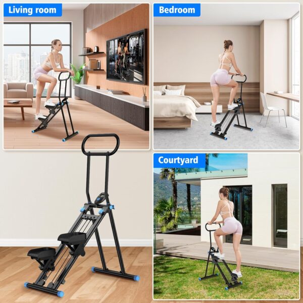 81sUqQOgLJL._AC_SL1500_.jpg Stair Stepper for Home Gym,Folding Vertical Climber Cardio Exercise Machine,Stair Climber for Full Body Workout with Adjustable Handlebar for Women & Men