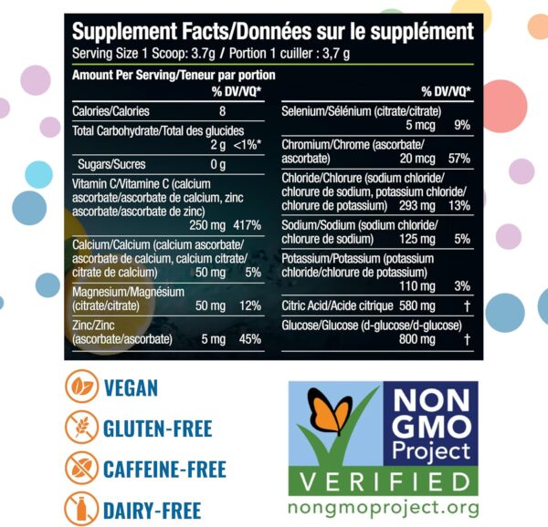 Ener-IV Electrolyte Hydration & Energy Drink Mix Potassium Zinc & Vitamin C Electrolytes Powder - Muscle Recovery & Immunity Sports Drinks for Women & Men, Low Sugar Non-GMO - Lemon Lime - 45 Servings