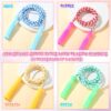 Aoriher 80 Pcs Jump Rope Bulk 7.87 ft Adjustable Stripe Skipping Rope Kids Outdoor Exercise Fitness Equipment for Back to School Class Playground Activities Set, 4 Colors