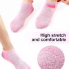4 Pairs Non Slip Yoga Socks, Women Grips Socks for Pilates Barre Home Workout Hospital Anti Skid Socks for Men
