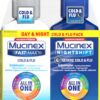 Mucinex Fast-Max Cold and Flu & Nightshift Severe Cold and Flu Medicine for Adults, Over-the-Counter Medication Combo Pack for Sore Throat Relief, Decongestant, Cough & Cold Medicines, 2 x 6 Fl Oz