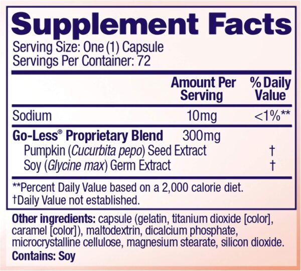 AZO Bladder Control with Go-Less Daily Supplement | Helps Reduce Occasional Urgency, leakage due to laughing, sneezing and exercise††† | 72 Capsules