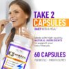ZELSO (3 Pack) K3 Mineral Weight Loss Pills for Women and Men - K3 Salt Mineral, Vitamin + K3 Capsules Supplement for Weight Loss - 180 Days Supply