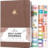 Clever Fox Self-Care Journal – Daily Reflection Notebook – Mental Health & Personal Development Planner, Meditation & Mood Log, A5 (Dark Terracotta)