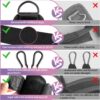 Ankle Resistance Bands with Cuffs, Ankle Bands for Working Out, Ankle Band Cuff for Kickbacks Hip, Leg Glute Exercise Equipment with Training Poster, Resistance Band with Ankle Cuffs for Women