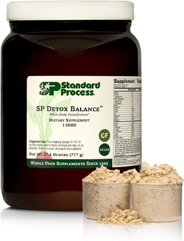 Standard Process SP Detox Balance - Whole-Food Detox Cleanse with Magnesium, Iron, Creatine, Milk Thistle, Protein, Calcium, Potassium, Choline, Arginine - Vegan, Gluten Free - 10-Day Program Kit