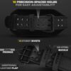 RDX Weight Lifting Belt Gym Fitness, Cowhide Leather, 4” 6” Padded Lumbar Back Support, 10 Adjustable Holes, Weightlifting Powerlifting Bodybuilding Deadlift Squat Workout Strength Training, Men Women
