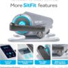 SITFIT, Sit Down and Cycle! Powered Foot Pedal Exerciser for Seniors, Under Desk Elliptical Exercise Bike, Leg Exerciser While Sitting. Peddler Exerciser Mini Bike, Portable Rehabilitation Equipment.