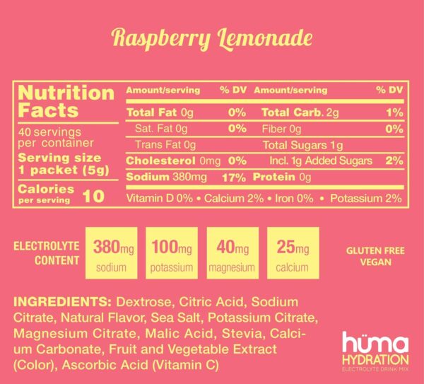 HUMA CHIA Hydration Drink Mix, Variety 30 Packets - Low Calorie, High Electrolyte Powder for Sports & Exercise - 100% Natural, 1g Sugar, 10 Cal