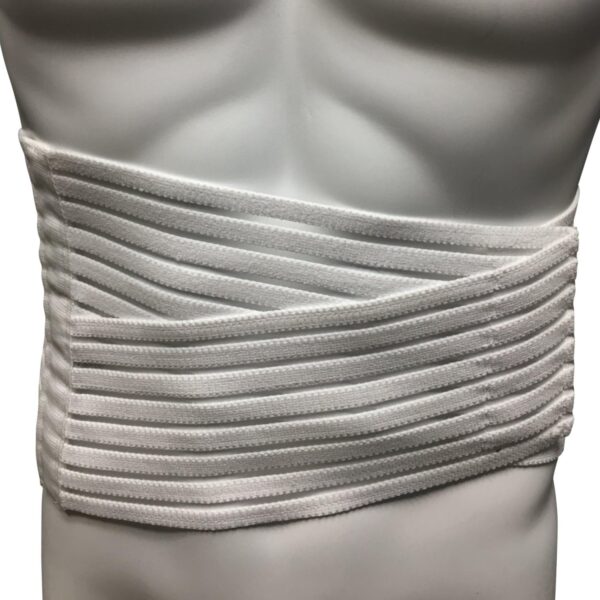 OTC Lumbosacral Support, 7-inch Lower Back, Lightweight Compression, Elastic, White, Universal