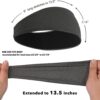 5 Pack Sports Headband for Men, Breathable Mesh Design, Reused & Washed Mens Headband Sweat Bands for Running Yoga Fitness Workout