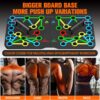 AERLANG Push Up Board, Portable Multi-Function Foldable 10 in 1 Push Up Bar, Push up Handles for Floor,Professional Push Up Strength Training Equipment