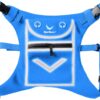 Blue Running Mini Backpack Vest for Men & Women – Reflective with 360° Hi-Viz, Holds Accessories, iPhone, Android, iPad Mini – Lightweight, Adjustable Gear for Fitness, Walking, Cycling, Hiking