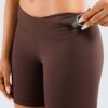 CRZ YOGA Women's Naked Feeling Biker Shorts - 6 Inches High Waist Yoga Workout Running Gym Spandex