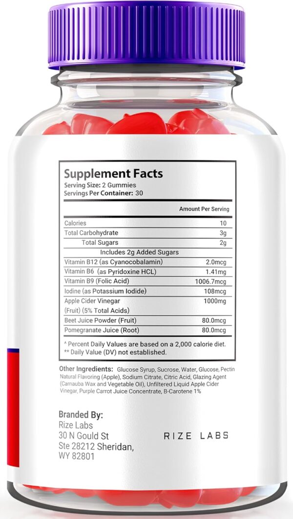 - Metabolix Labs Keto Plus ACV Gummies - Weight Management Support Apple Cider Vinegar Supplement (120 Gummies)