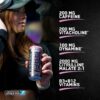 All Black Everything Sugar Free Energy Drink | Fruit Candy | 0 Calories | 12 Pack | 200mg Natural Caffeine | Pre-Workout Sport Drink for Men and Women