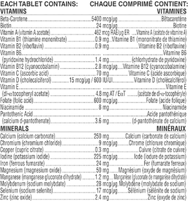 Materna Nestle Prenatal Postpartum Vitamin & Mineral Supplement 100 Tablets