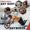 81vJFo2hAsL._AC_SL1500_.jpg Lifeline Power Wheel for At Home Full Body Functional Fitness Strength including Abs & Core, Lower Body and Upper Body with Foot Straps for More Workout Options