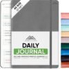 Best Daily Journal for Men & Women for Mindfulness, Productivity, Happiness & Self Care | Gratitude Journal, Affirmation Journal, Positivity Journal, Manifestation Journal, Self-Care Journal, Habit Tracker & Daily Journal with Prompts (Gray)