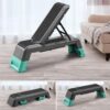 leikefitness Multifunctional Aerobic Deck with Cord Workout Platform Adjustable Dumbbell Bench Weight Bench Professional Fitness Equipment for Home Gym