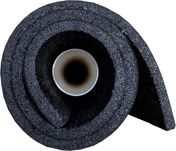 RevTime Ultra Thick GYM Weights Mat, 39.5"x39.5" (1mx1m) 1/2" Thick Anti-Vibration Mat for Home Gym, Indoor Outdoor Fitness Mat, Heavy Duty Exercise Mat, Black