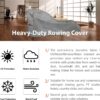 Rowing Machine Cover, Fitness Equipment Covers Protective Cover Dustproof Waterproof Cover Protective Cover and Resistant Oxford Fabric Sports Rowing Machine Protective Cover