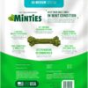 Minties Dental Chews for Dogs, 60 Count, Vet-Recommended Mint-Flavored Dental Treats for Medium Dogs 25-50 lbs, Dental Bones Clean Teeth, Fight Bad Breath, and Removes Plaque and Tartar