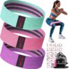 Fabric Resistance Bands for Working Out - Exercise Bands for Women and Men, Booty Bands for Legs and Butt, Yoga, Pilates, Rehab, Fitness and Home Workout