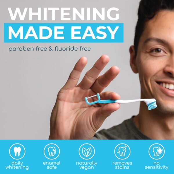 The Evolution of Oral Care | Prepasted On-The-Go Whitening Toothbrushes | 4-in-1 (Paste + Brush + Floss + Pick) | Individually Wrapped | Disposable | Travel Toothbrushes - (36-Pack)