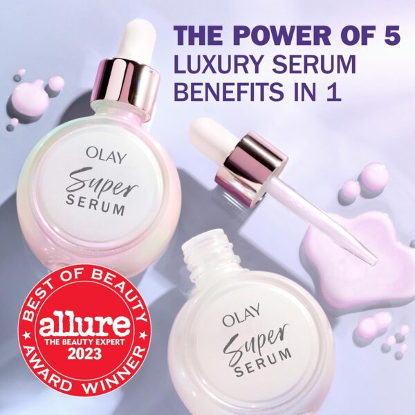 81vas7JIbpL._SL1500_.jpg Olay Super Serum 1.0 oz with Niacinamide, Vitamin C, Collagen Peptide, AHA, and Vitamin E
