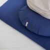 Meditation Cushion | CRESCENT Zafu Meditation Cushion with Removable Washable Cover | Certified Organic Cotton Meditation Cushions | Buckwheat Hulls Cushion Meditation Pillow