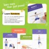 WorkoutLabs Yoga Cards – Beginner: Visual Study, Class Sequencing & Practice Guide with Essential Poses, Breathing Exercises & Meditation · Plastic Flash Cards Deck with Sanskrit