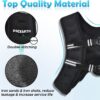 PACEARTH Weighted Vest,4lb/6lb/10lb/12lb/16lb/20lb/25lb/30lb Weight Vest with Reflective Stripe, Body Weight Vests Adjustable for Men, Women Workout, Strength Training, Running, Walking, Jogging